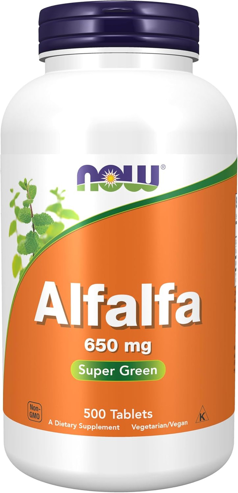 NOW Supplements, Alfalfa 650 Mg Source of Vitamin K, Green Superfoods, 500 Ta…