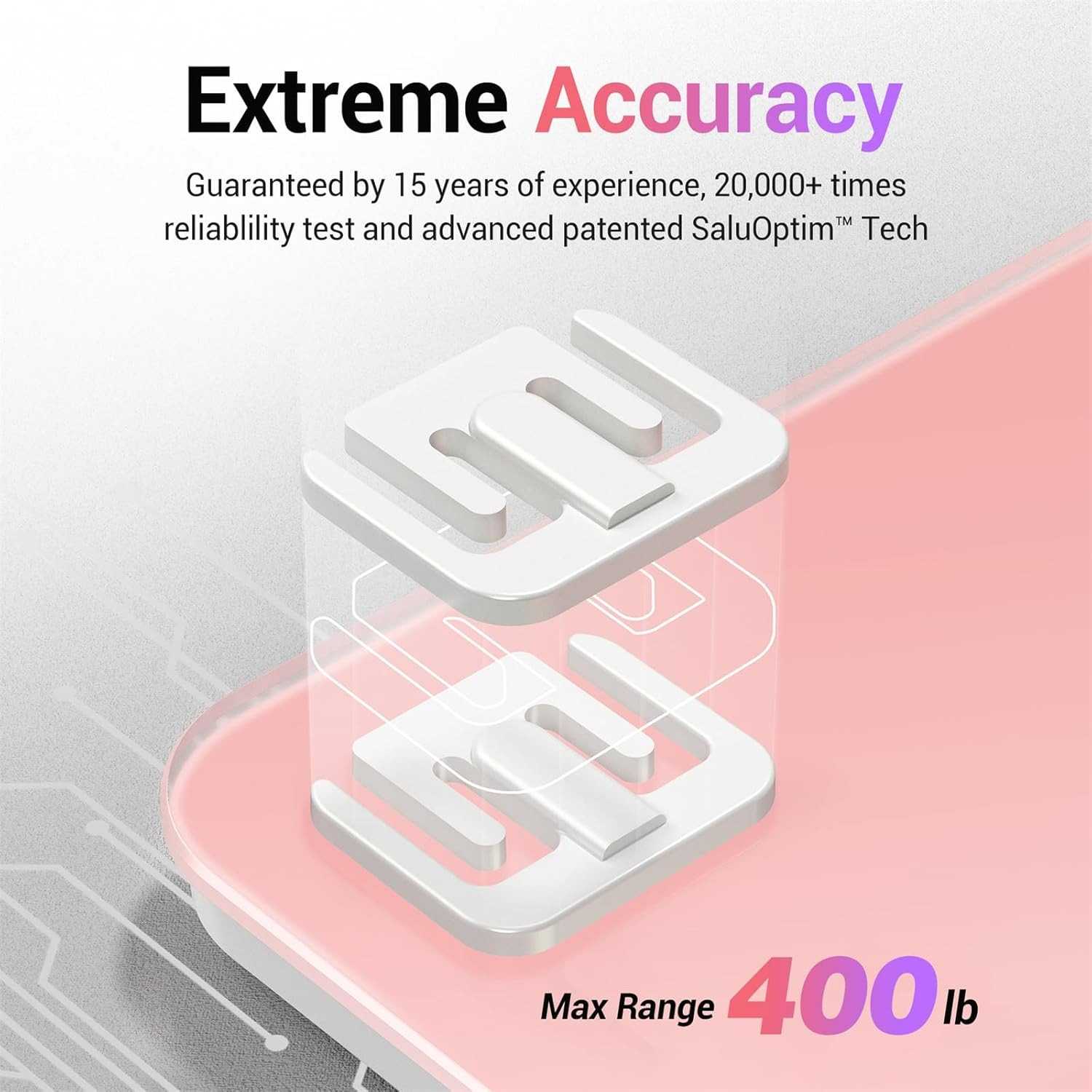 Bathroom Scale for Body Weight, Highly Accurate Digital Weighing Machine for Peo