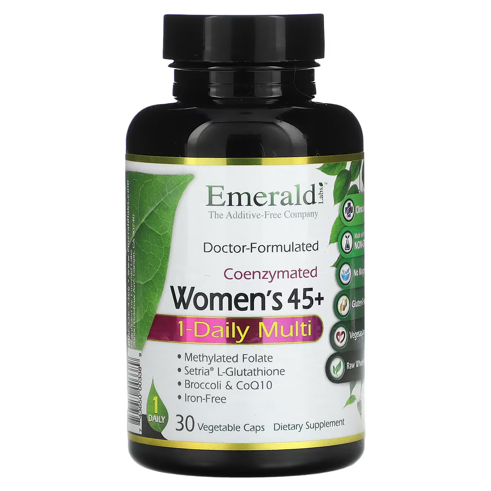 2 X Emerald Laboratories, CoEnzymated Women’s 45+, 1-Daily Multi, 30 -worldwide