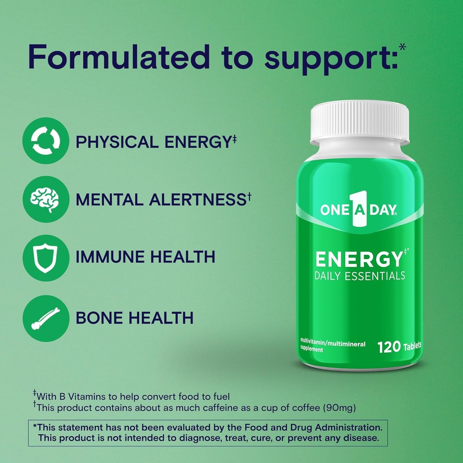 Energy Daily Essentials Multivitamin, Energy Supplement to Support Mental Ale…