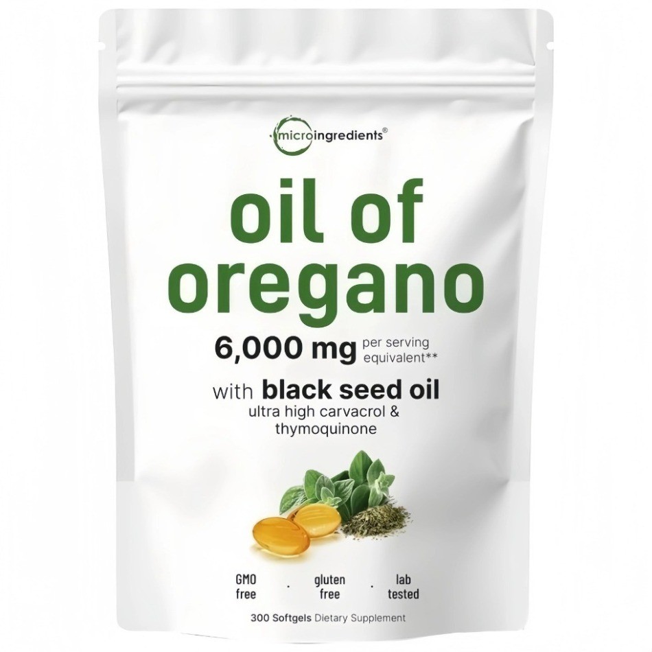 1 – 3 Pack Oil of Oregano & Black Seed Softgels Carvacrol Rich Immune Support