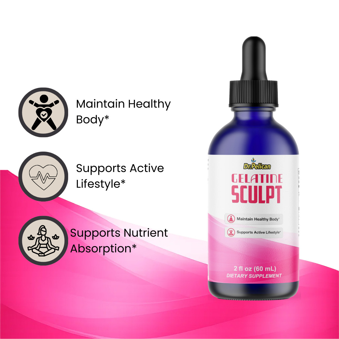 Gelatine Sculpt -Amino Diet Drops-Keto & Weight Support-4 Bottles-240ml (2fl oz)