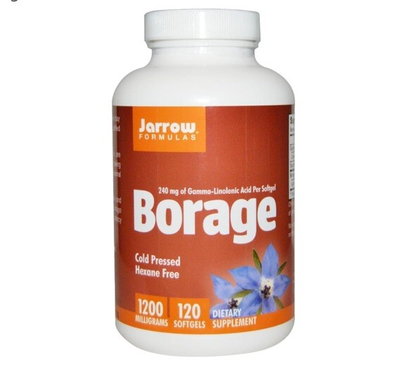 Borage Seed Oil 1,200 mg – 120 Softgels Exp: 02/2025 New PMS Support