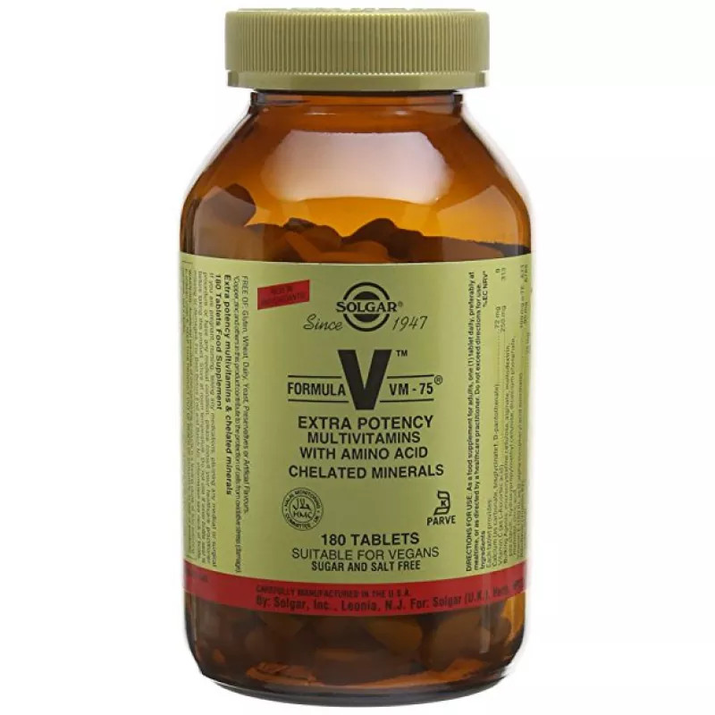 Solgar Formula VM-75 Tablets, 180 Count