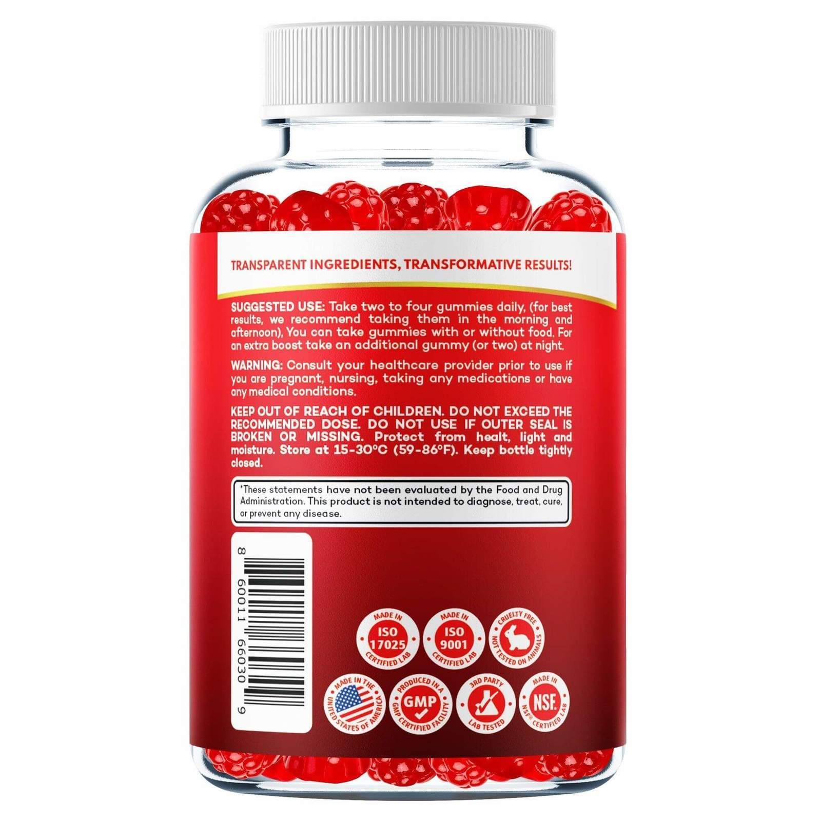 Nutri Nation Keto ACV Gummies 1000mg with the 3 BHB Salts Buy 3 get 2 Free