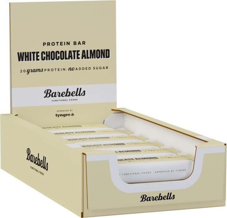 12 x Barebells Soft Protein Bar White Chocolate Almond 55g ( 1.95 oz )