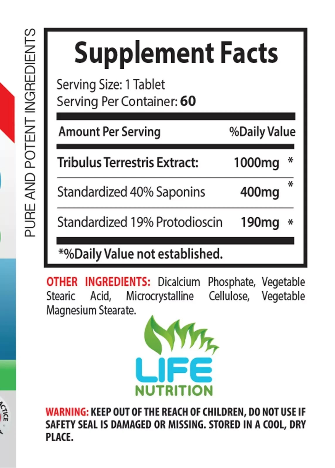 Traditional herb – TRIBULUS TERRESTRIS – Herbal vitality 2 Bottles 120 Tablets