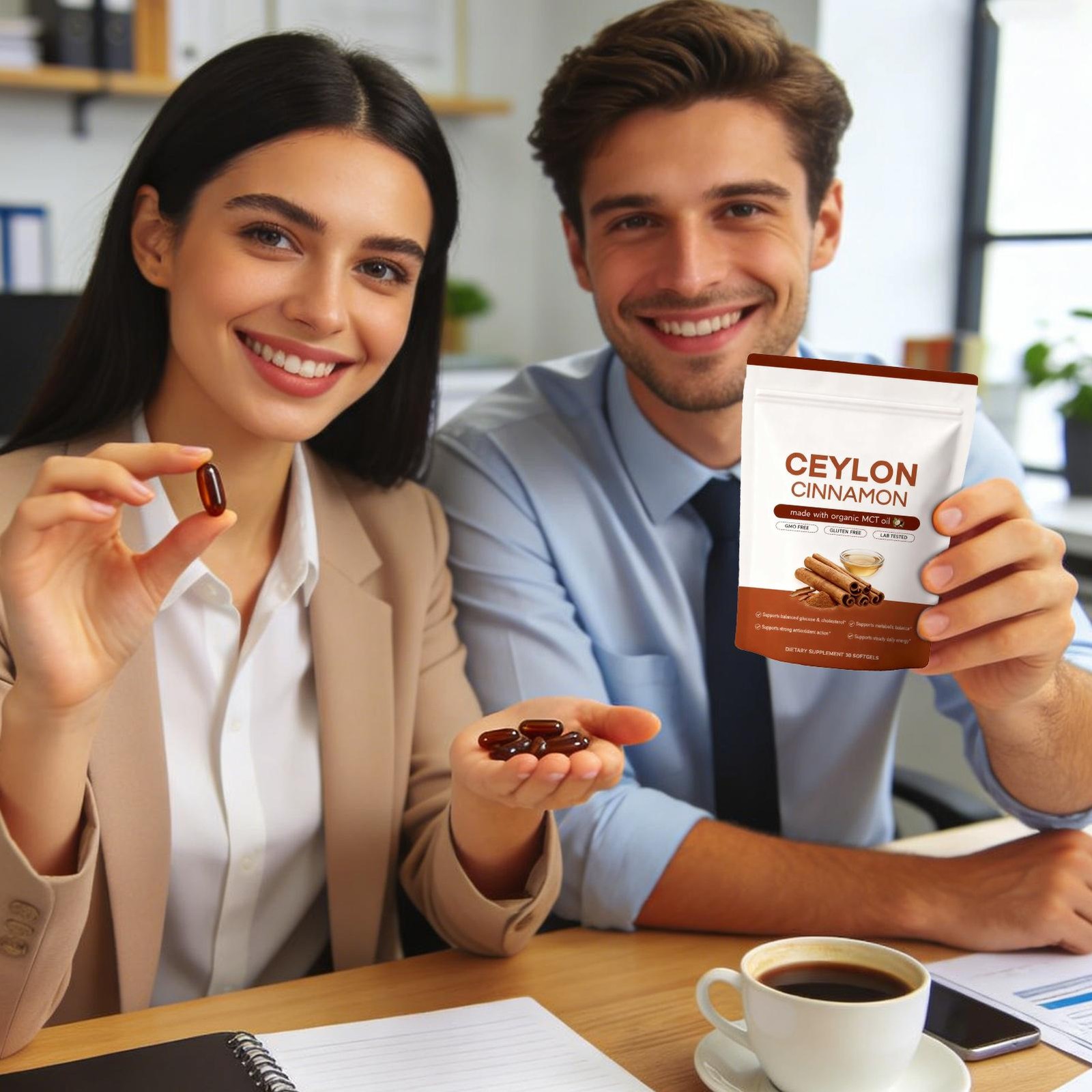 Ceylon Cinnamon 7,200Mg Equivalent 300 Softgels With MCT Oil 30 Soft Gels