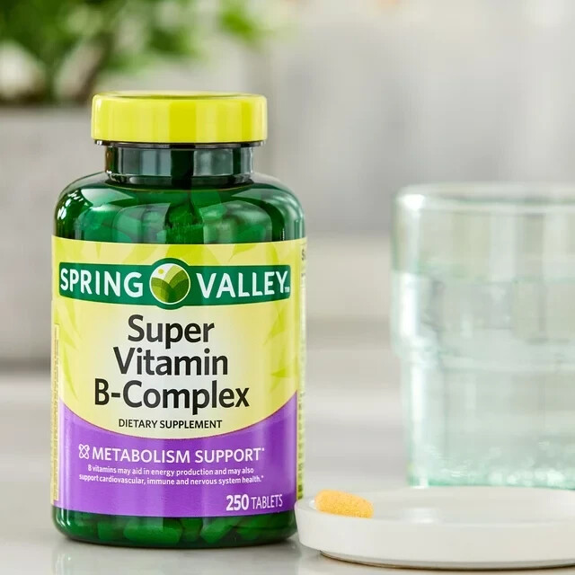 Spring Valley Super Vitamin B-Complex, 250 Tablets