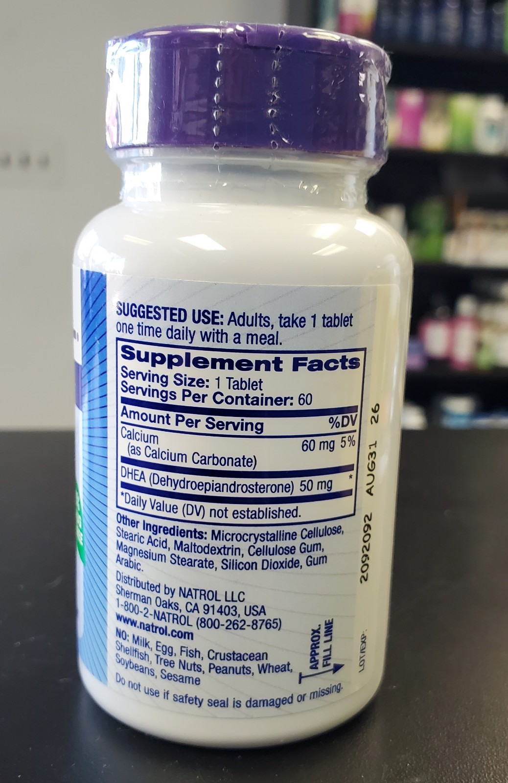 Natrol Dhea 50mg 60 Tabs