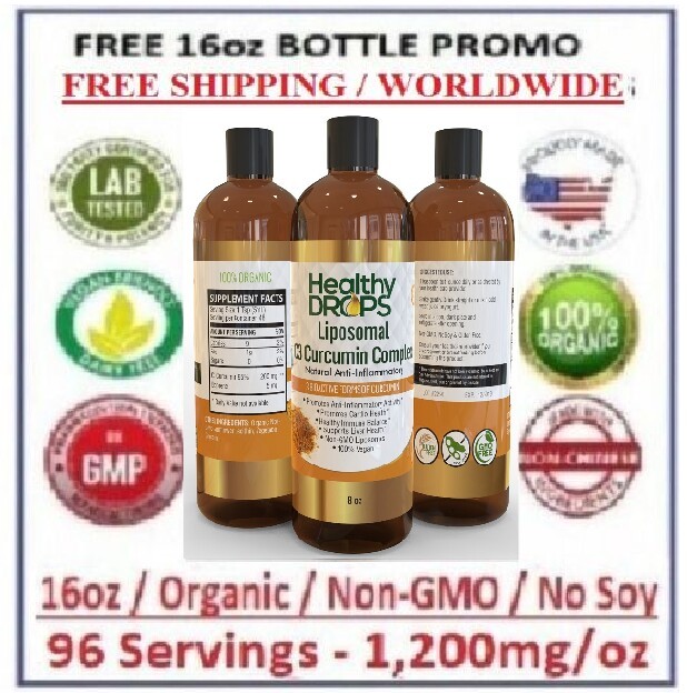 LIPOSOMAL C3 CURCUMIN TURMERIC Bioprene 96 Servings 19,200mg ORGANIC 16oz 2026