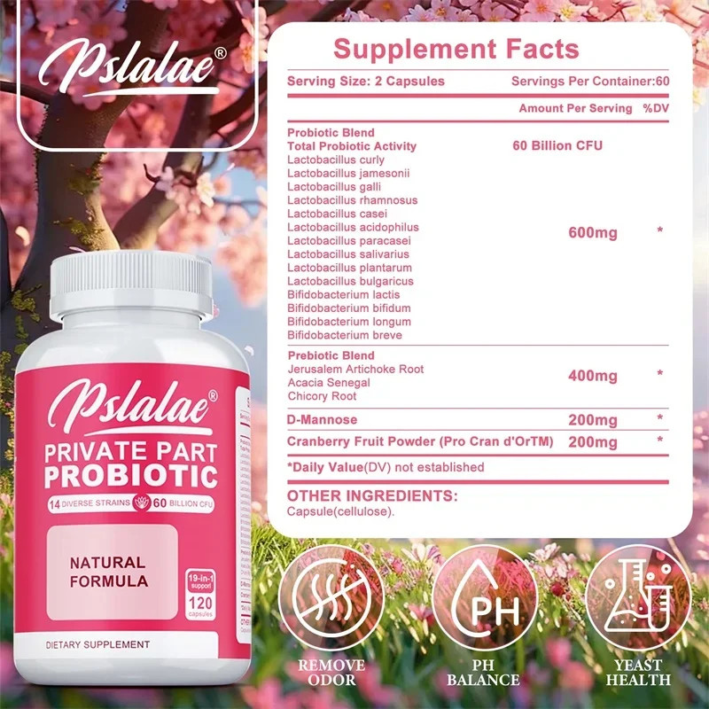 Private Part Probiotics 120pcs – Vaginal & Urinary Health, Reduces Vaginal Odor