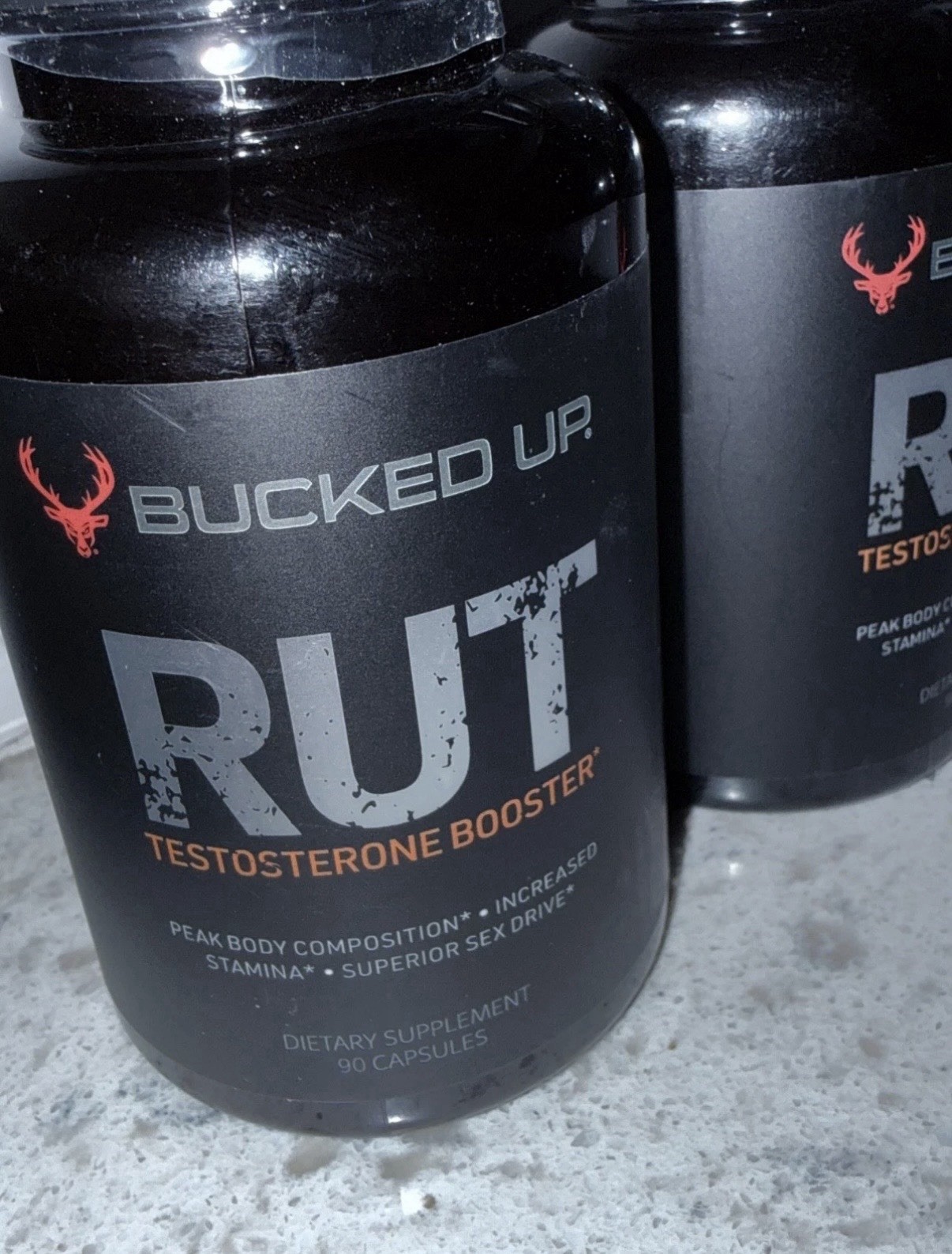 Bucked Up RUT Testosterone Booster 90 Capsules All Natural Vegan Gluten-Free