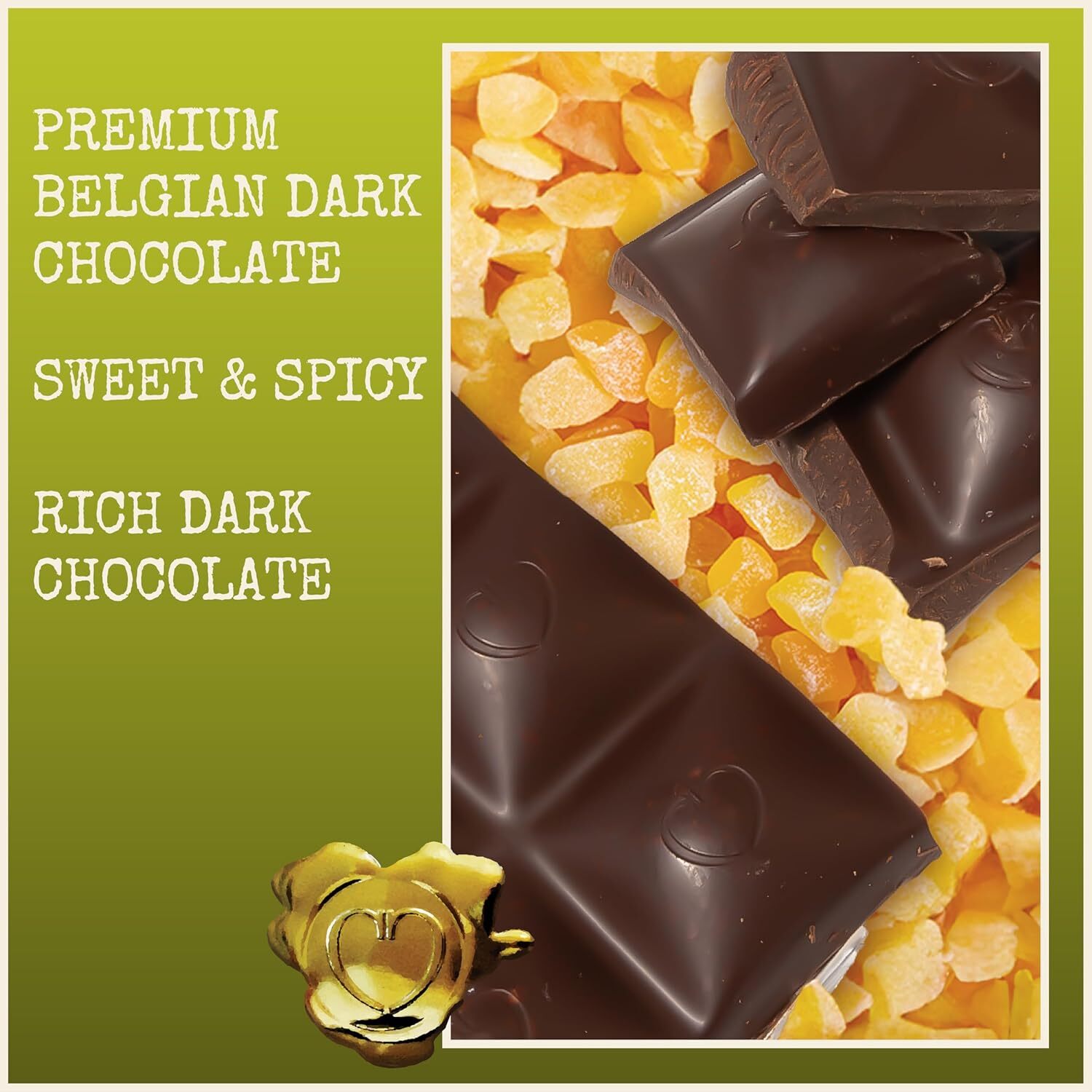 Chocolove Ginger Dark Chocolate Bars | 65% Cocoa | Infused with Crystalized Ging