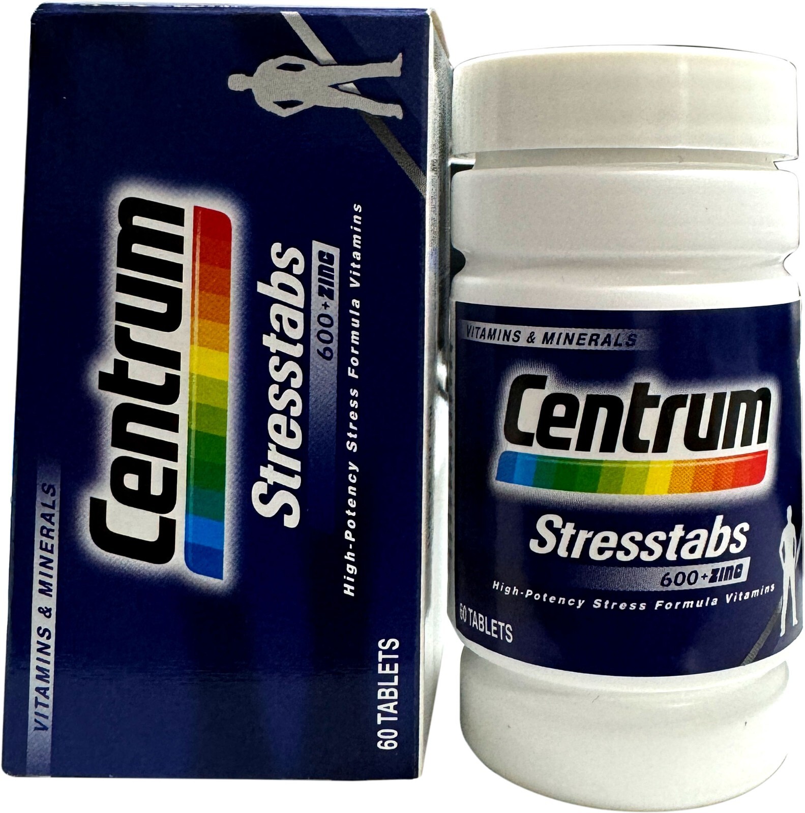 Relieve Stress Stresstabs 600 Vitamin ZINC MINERALS High Potency Formula 60 Tab