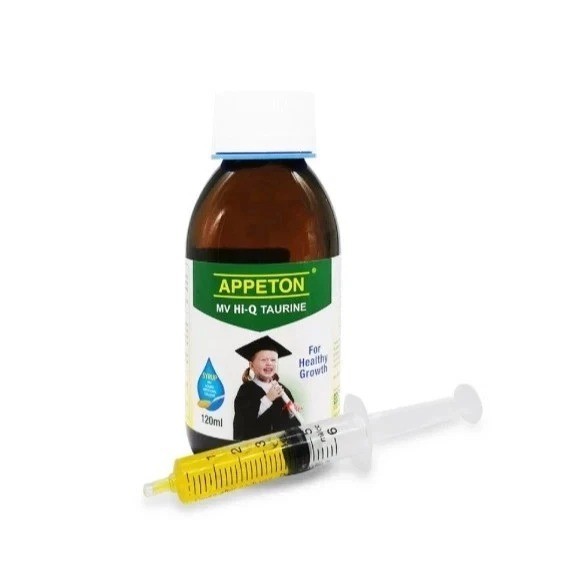 4Boxes APPETON Multivitamin Hi-Q Taurine Syrup For Healthy Growth 120ml USA SHIP