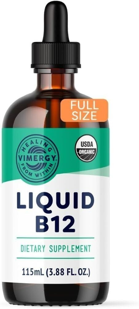 🔥SEALED Vimergy Liquid B12 Supplement – 115mL – FULL SIZE – Expires Oct 2026🔥