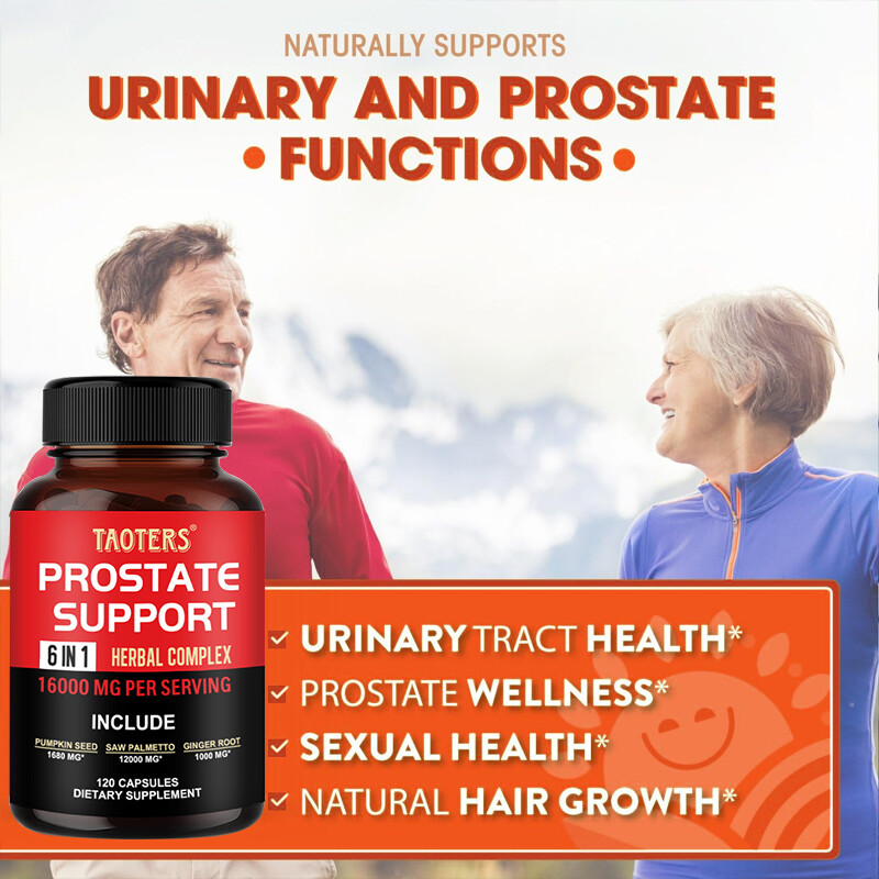 Prostate Support-Saw Palmetto-Reduce Frequent Urination,120 Capsules