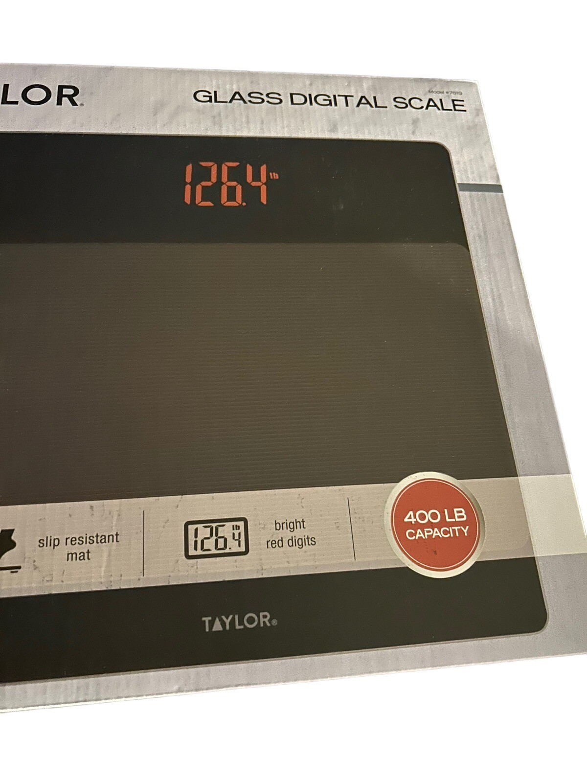 Taylor Smart Digital Body Scale Tempered Glass Platform 400 lb Missing Manual