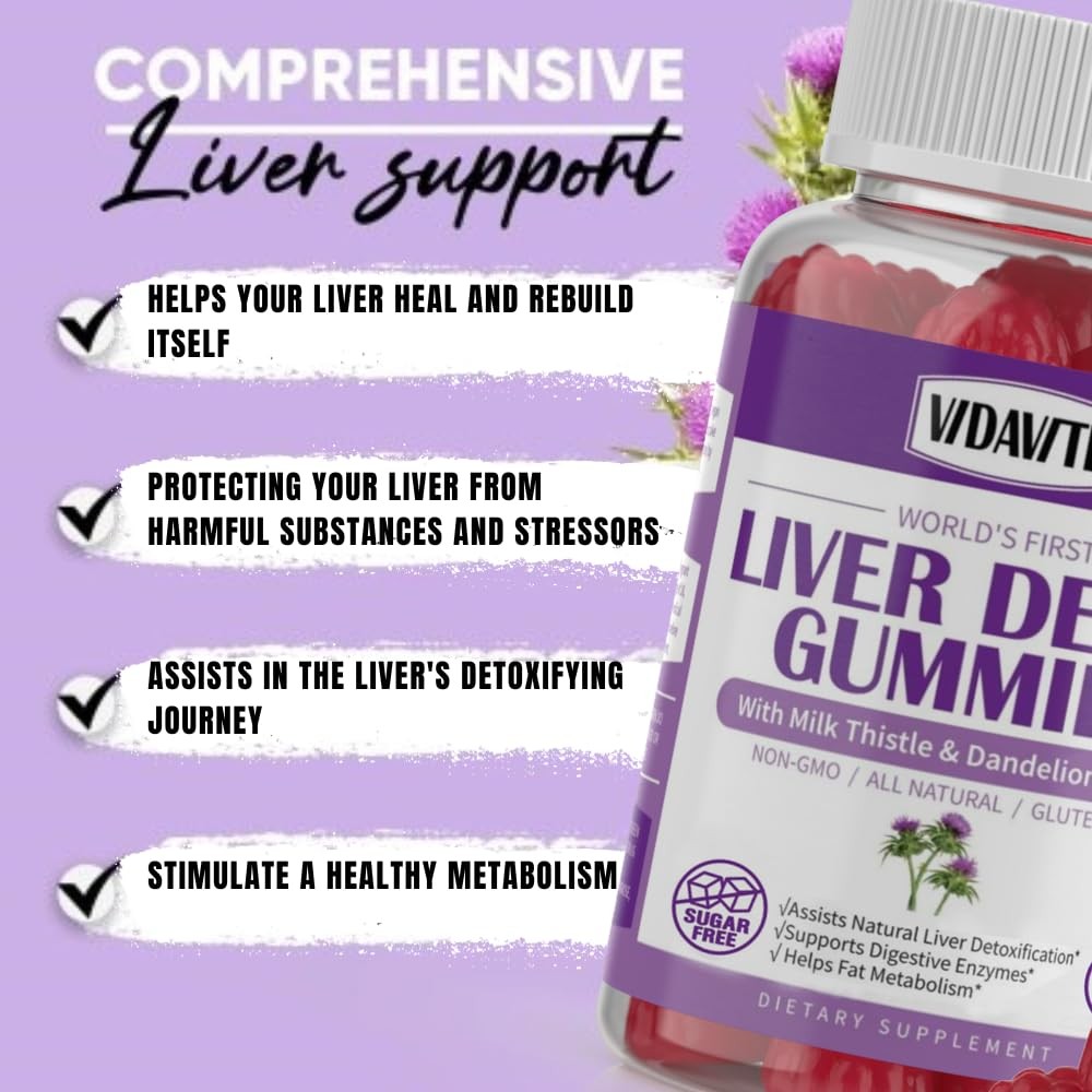 Liver Cleanse Detox & Repair Gummies — 1 Count (Pack of 60)