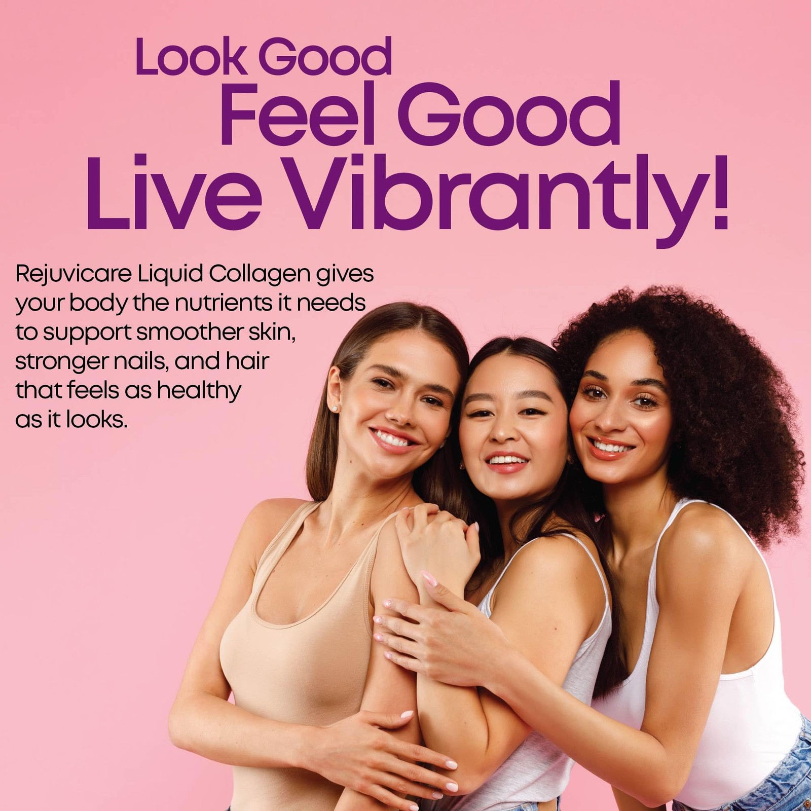 Rejuvicare Liquid Collagen Beauty Formula with 16 fl oz (Pack of 1), Purple