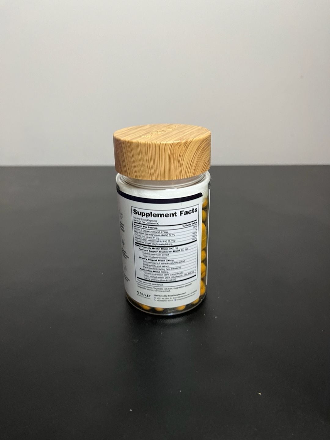 SNAP Supplements Prostate Health with Mushroom Blend, Saw Palmetto, and 10 Herbs