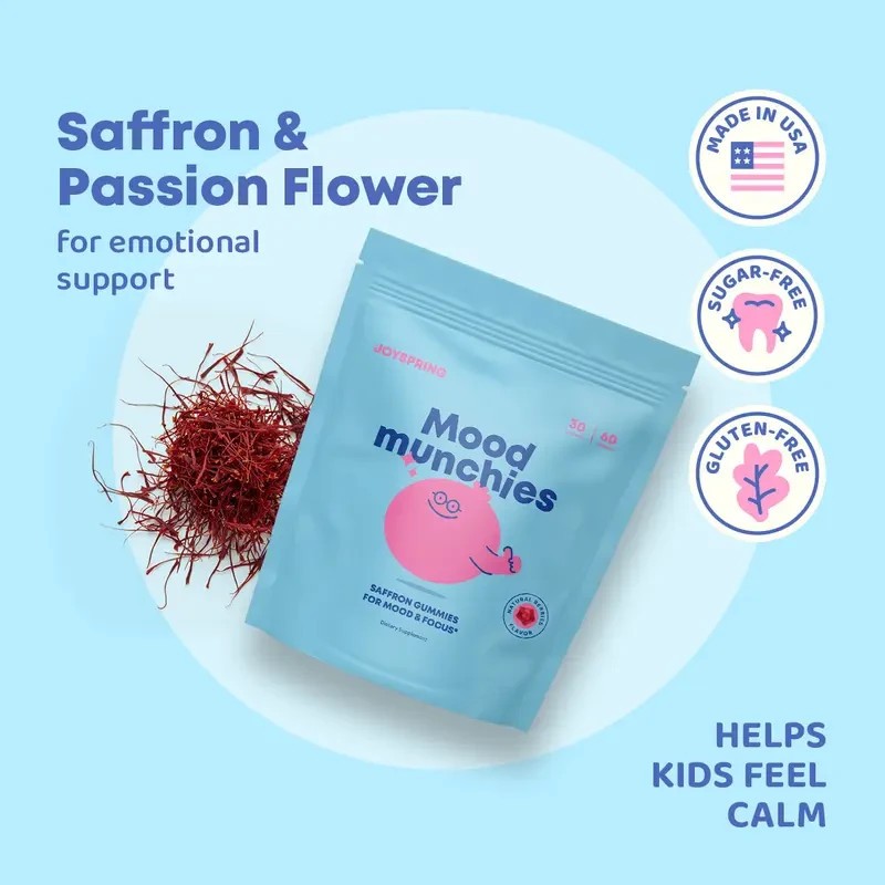 JoySpring Mood Munchies – Saffron Gummies for Mood & Focus