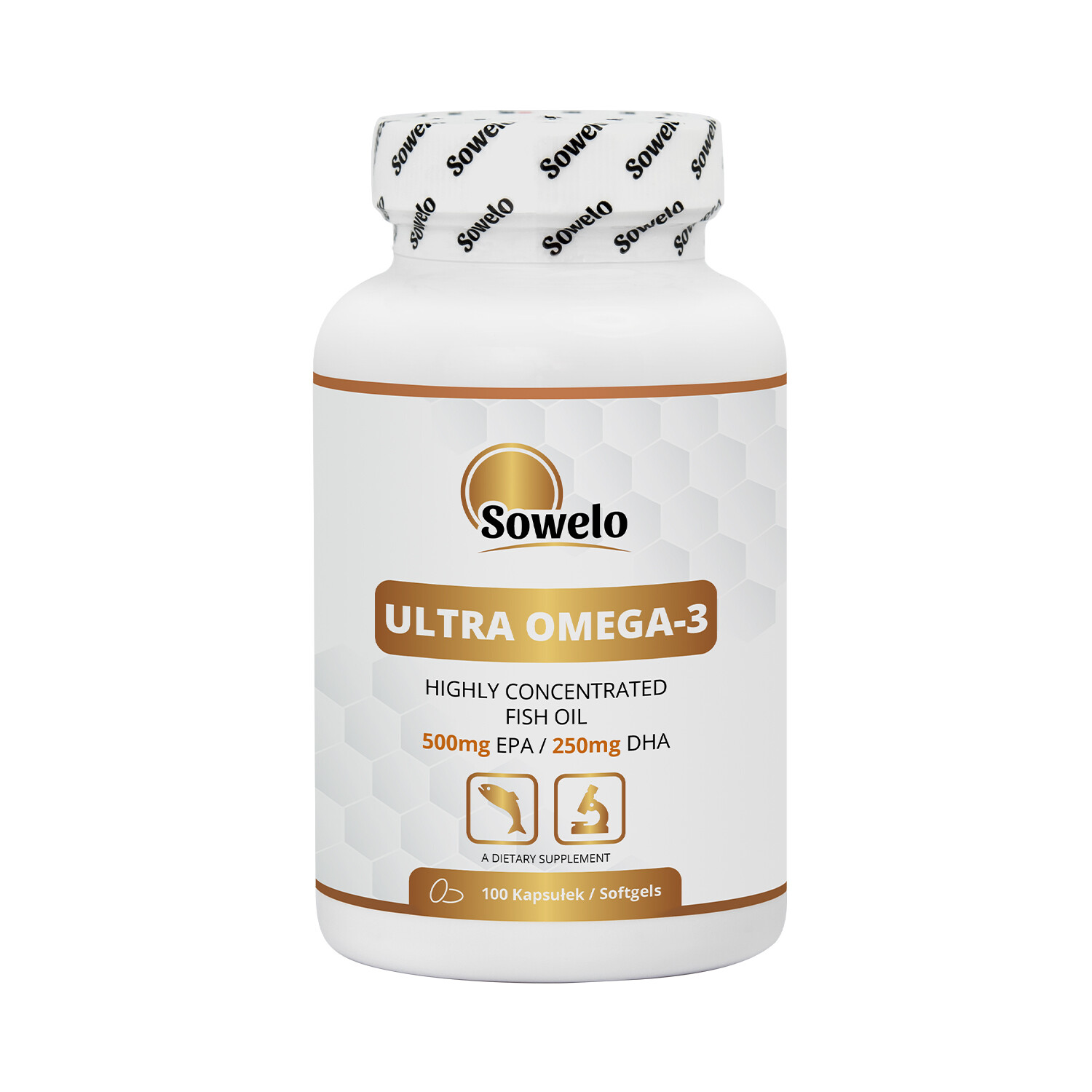 SOWELO OMEGA 3 Softgels ULTRA CONCENTRATED 500mg EPA 250mg DHA