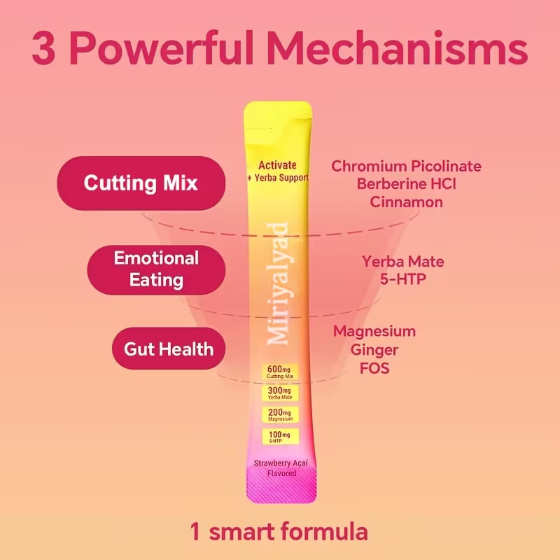 30 Sticks Flavored with Strawberry Acai, a Vegan Dietary Supplement Cutting Mix
