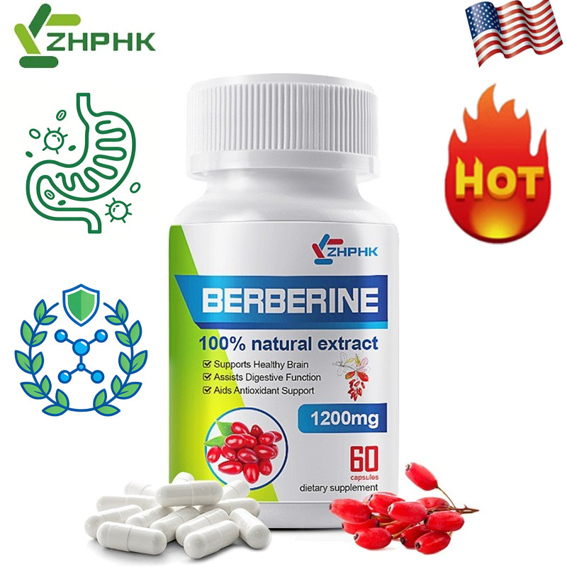 Berberine Hard Capsules 1200 mg Supports Antioxidant Health & Digestive Function
