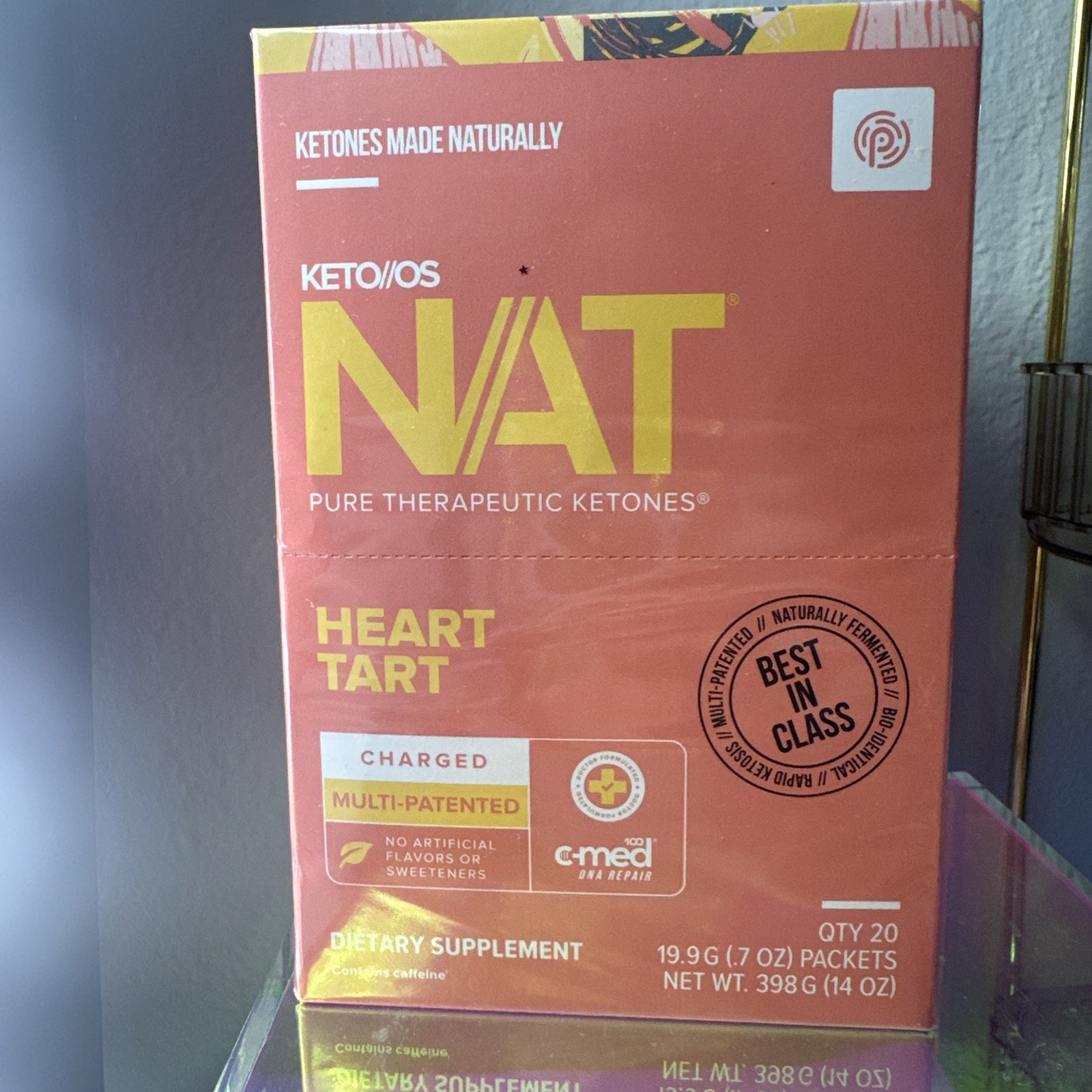 PRÜVIT Keto OS NAT HEART TART CHARGED 20 PACK Exp 09/27