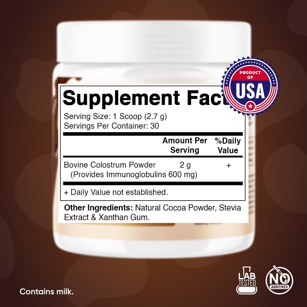 Vitamatic Bovine Colostrum Powder – 2.32 Ounce (Pack of 1), No Color