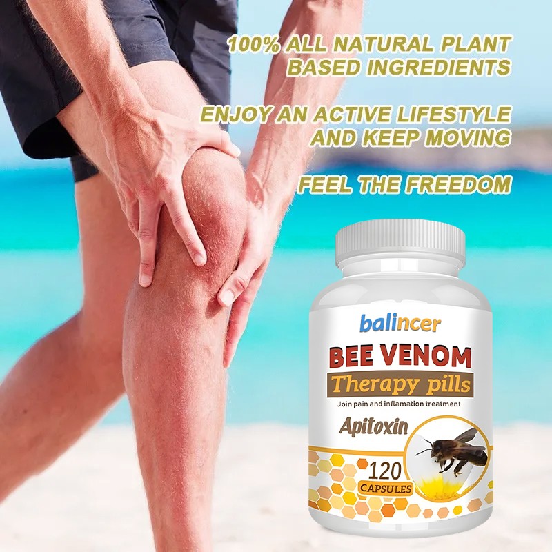 30-120pc Bee Venom Capsules Pain Relief Joint Health Support Reduce Inflammation