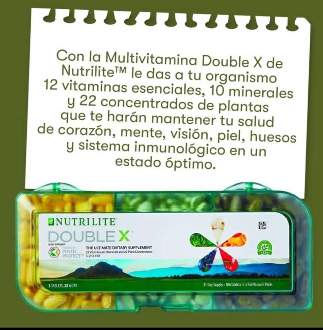 Nutrilite Double X Multivitamin Tablets 186 Count Gluten Free Immune Support