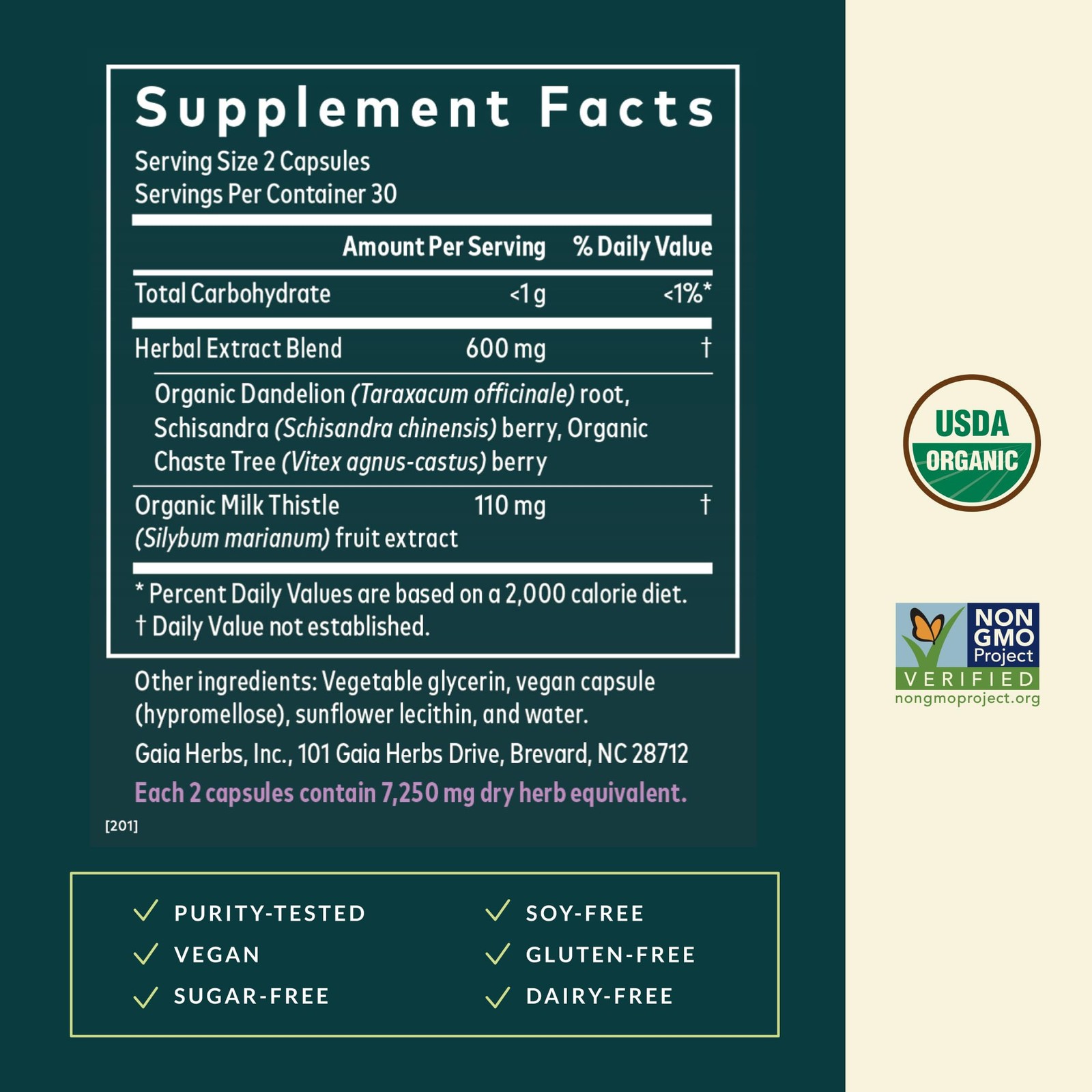 Gaia Herbs Period Cycle Support – Supports Hormone Balance Pms Relief – Herbal