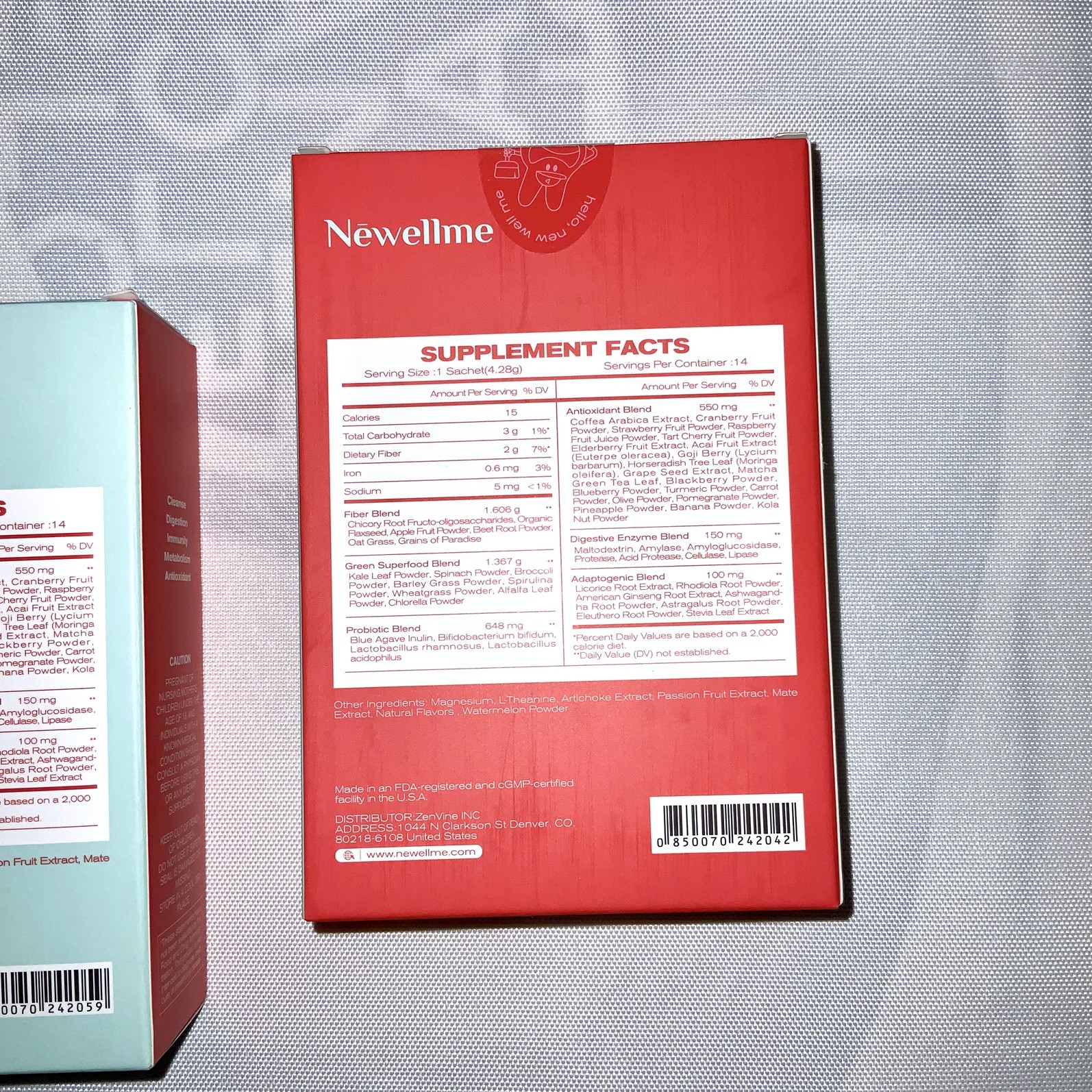 2 PACK LOT Newellme Happy Cleaner 28 Day Supply, Watermelon & Mixed Berry 2.11oz
