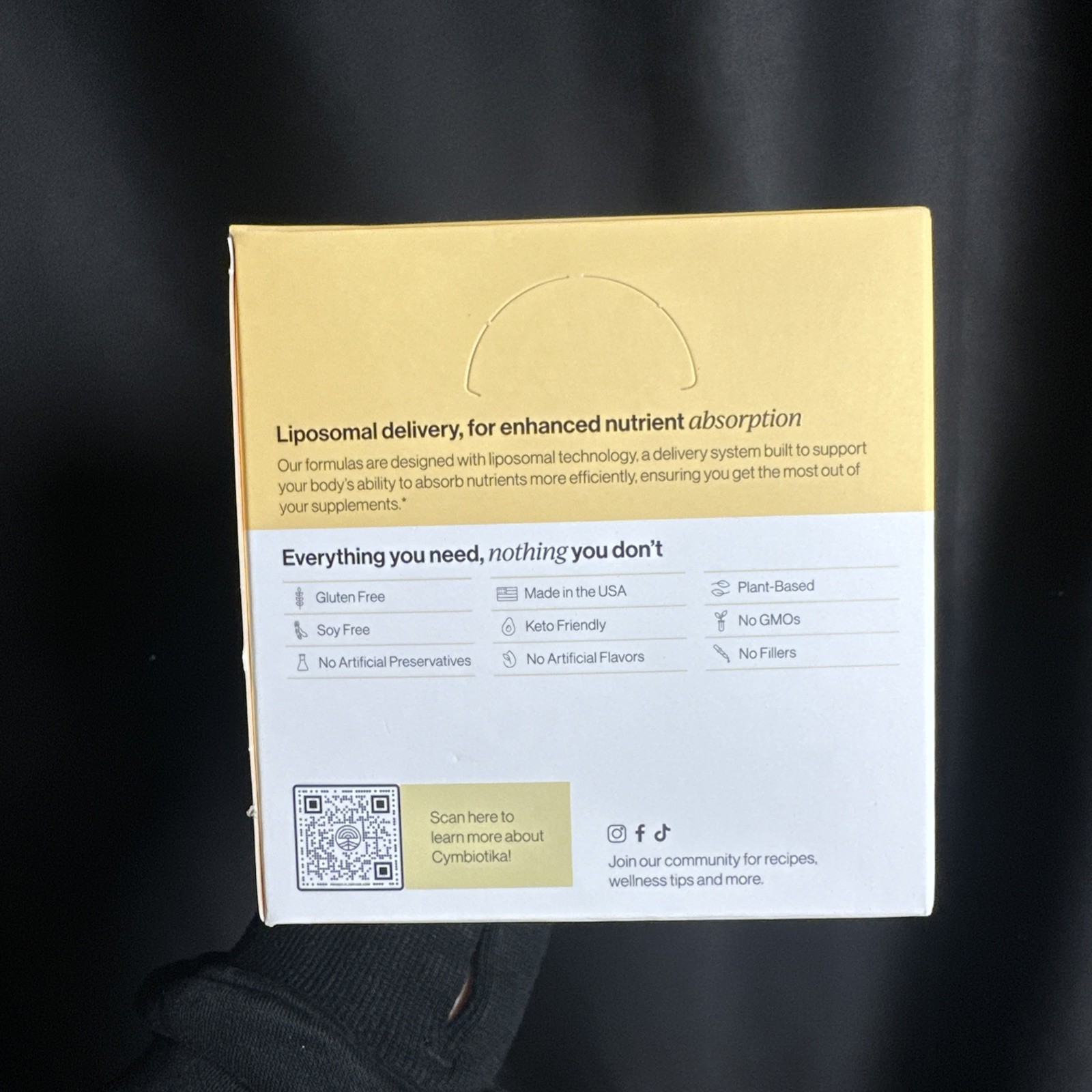 CYMBIOTIKA Liposomal Vitamin D3 K2 CoQ10 Immune Bone Heart Tangerine 28 Packets