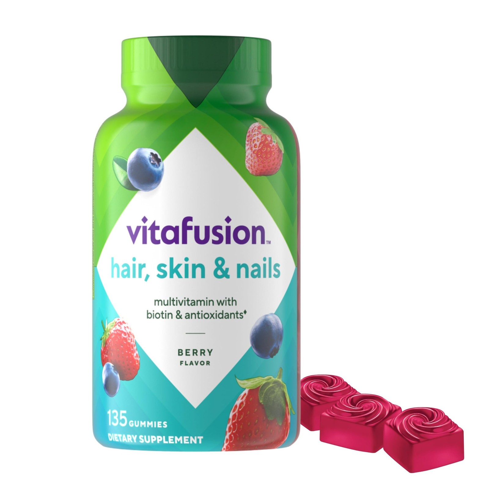 Vitafusion Gorgeous Hair, Skin & Nails Multivitamin 135 Count (Pack of 1)