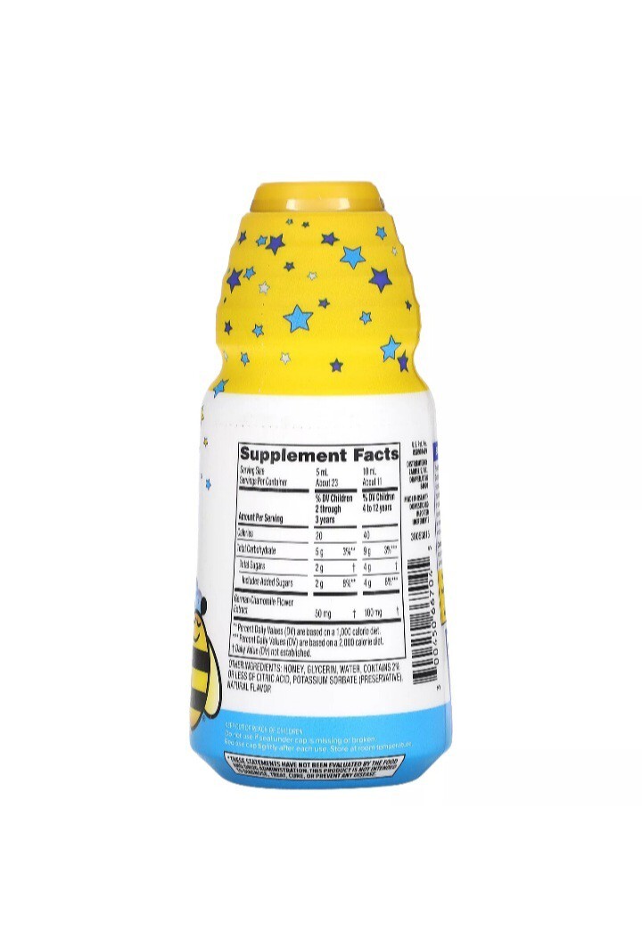 Children’s Gentle Bedtime with Chamomile, 2+ Years, Natural Honey Lemon, 4 fl oz