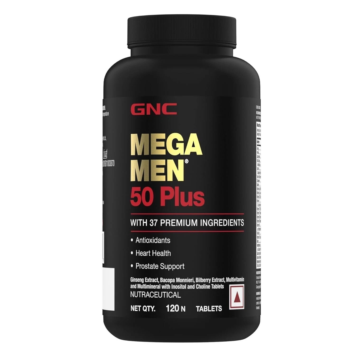 GNC Mega Men 50 Plus 120 Caplets Free Shipping Formulated In USA M001