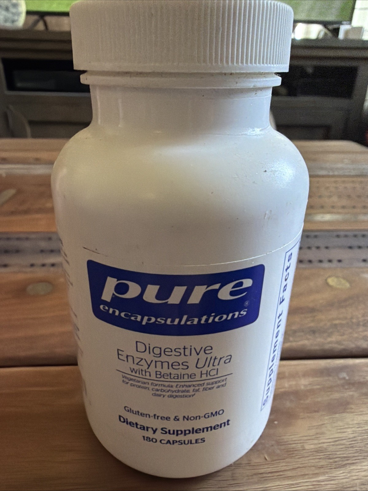 Pure Encapsulations Digestive Enzymes Ultra with Betaine HCl 180 Caps EXP 09/26
