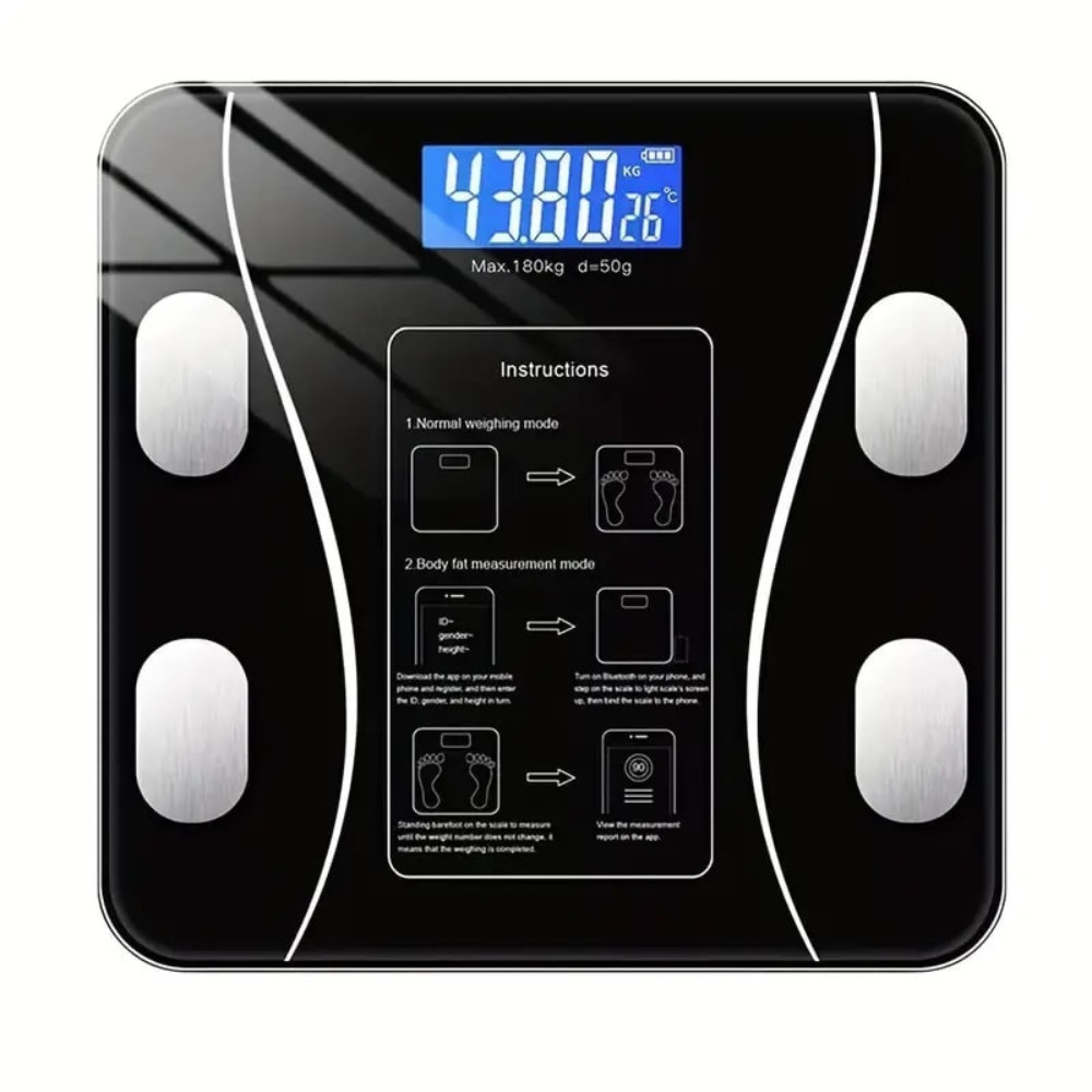 Digital body weight bathroom scale with step-on technology, 400 pounds