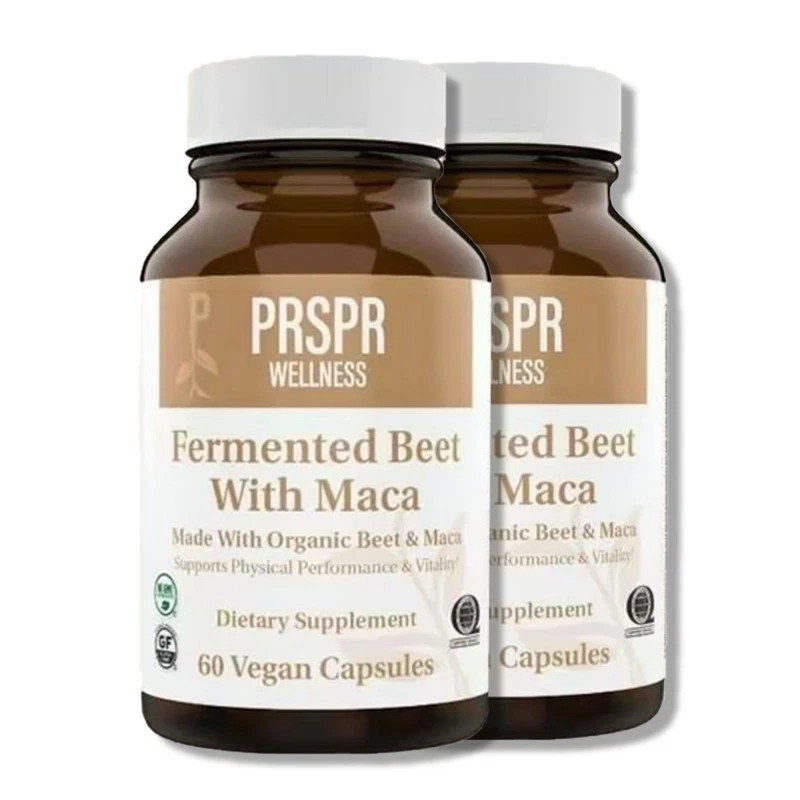 Fermented Beet with Maca by PRSPR Wellness – 60 Vegan Organic Capsules