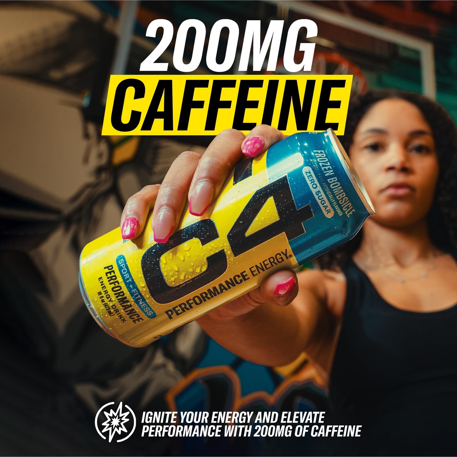 C4 Energy Carbonated Zero Sugar Energy Drink, Pre Workout Drink + Beta Alanin…