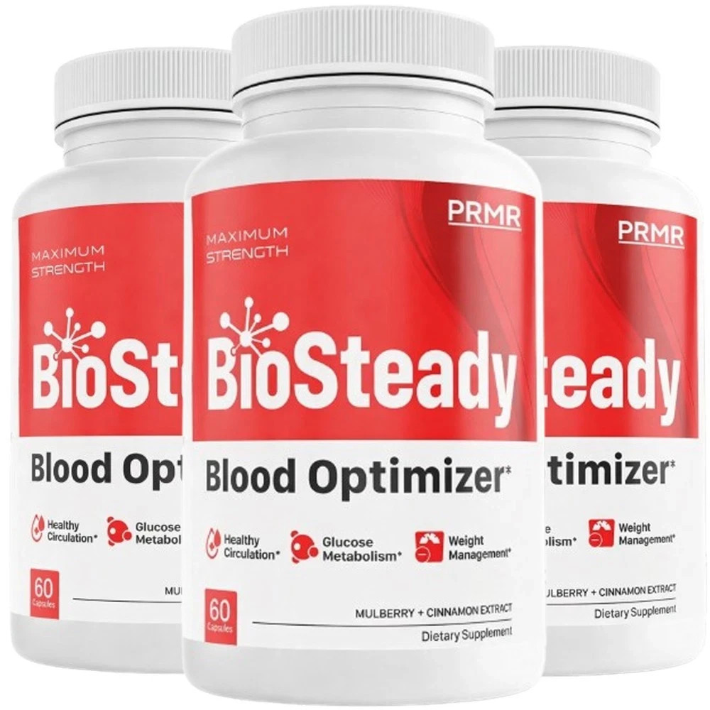 (3 pack) BioSteady Blood Health Support Dietary Supplement – ( 180 Capsules )