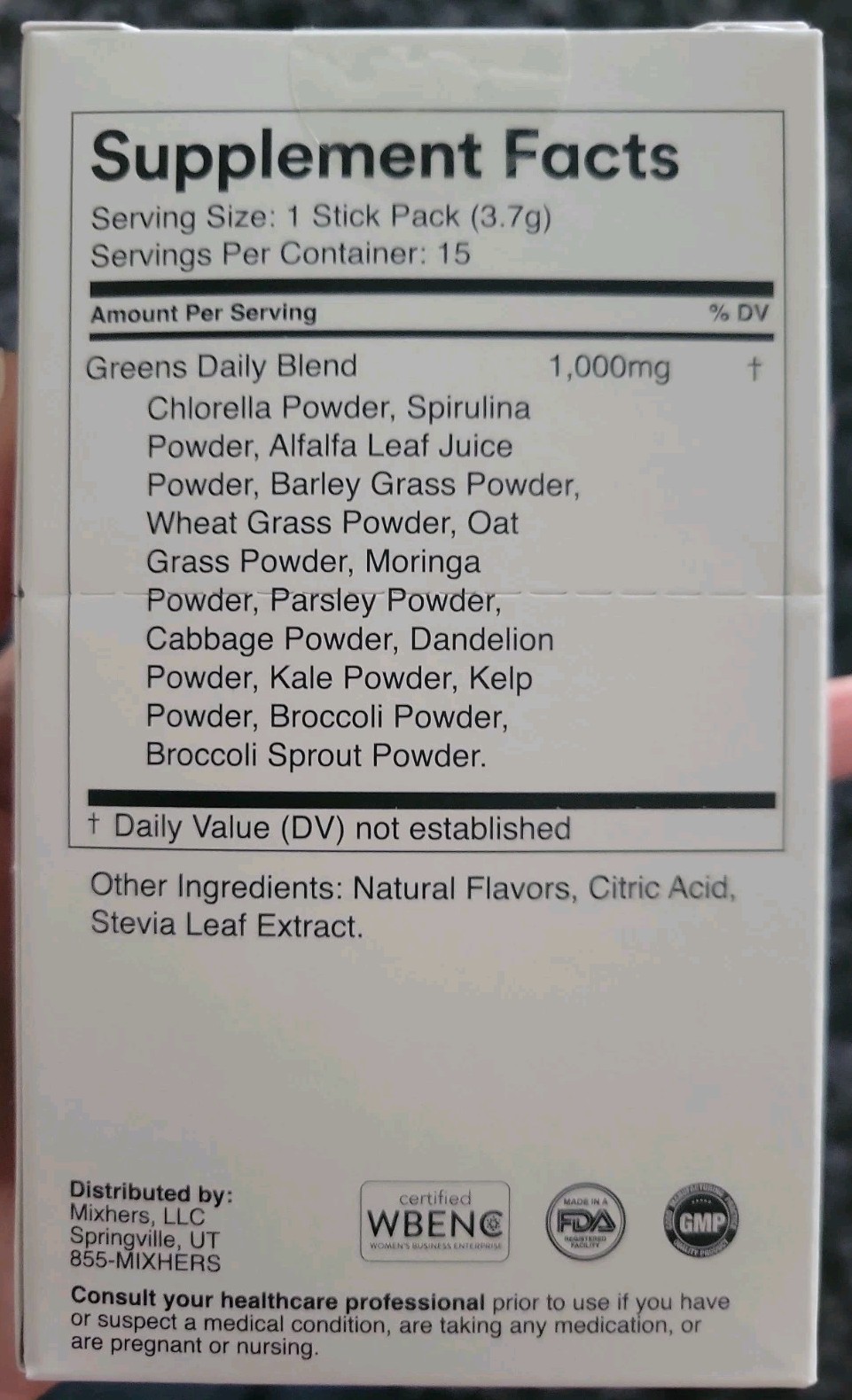 Mixhers GreensSuperfood Support Supplement30-Day Supply