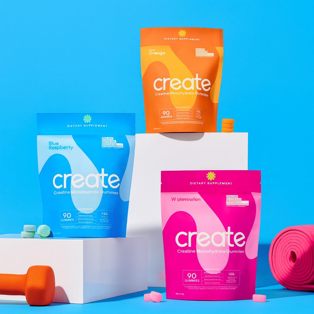 Create Creatine Monohydrate Gummies for Men & Women Strength Sour