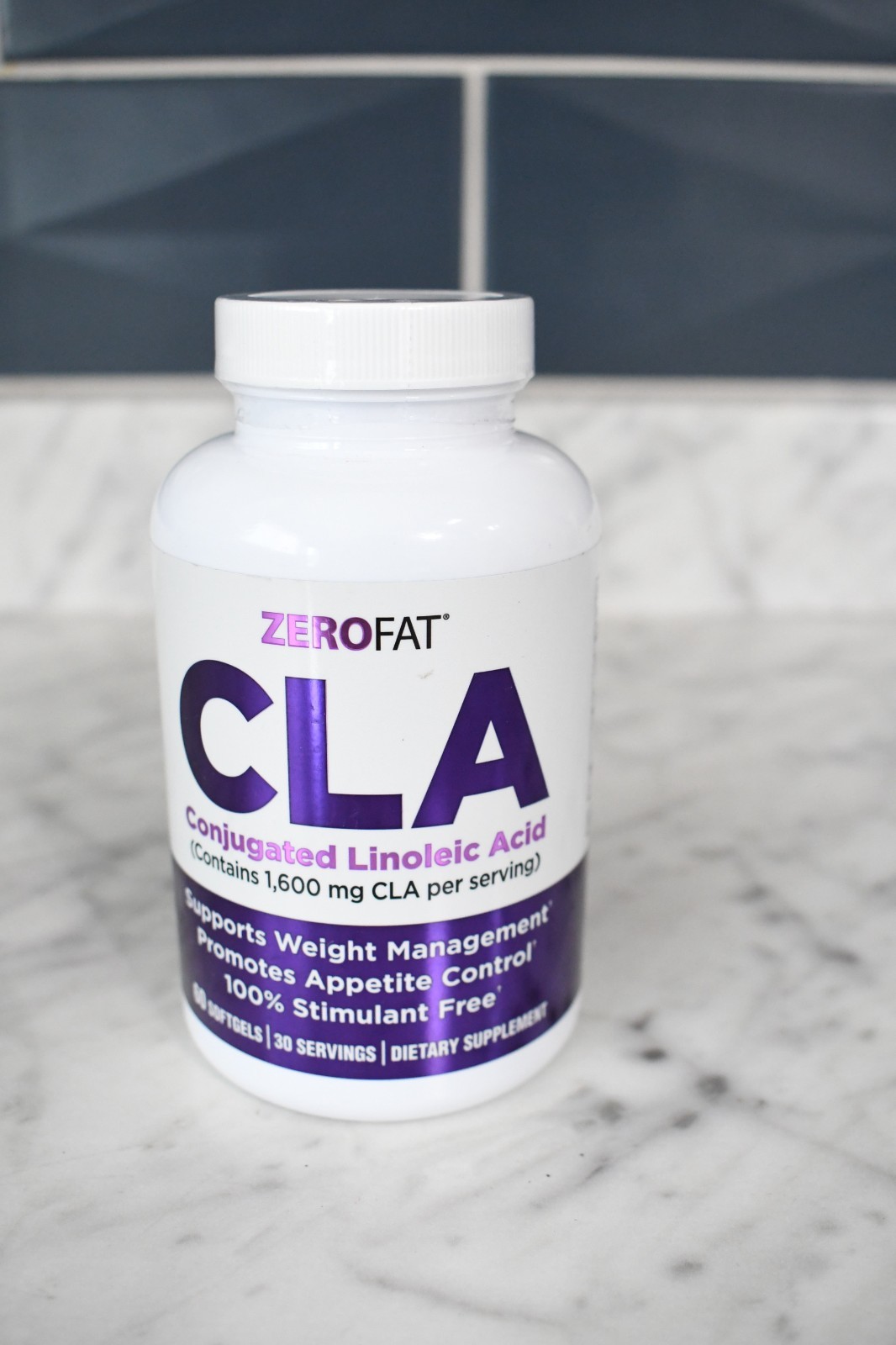 Zerofat CLA Conjugated Linoleic Acid Softgels 60 Count 30 Servings Exp 11/2026