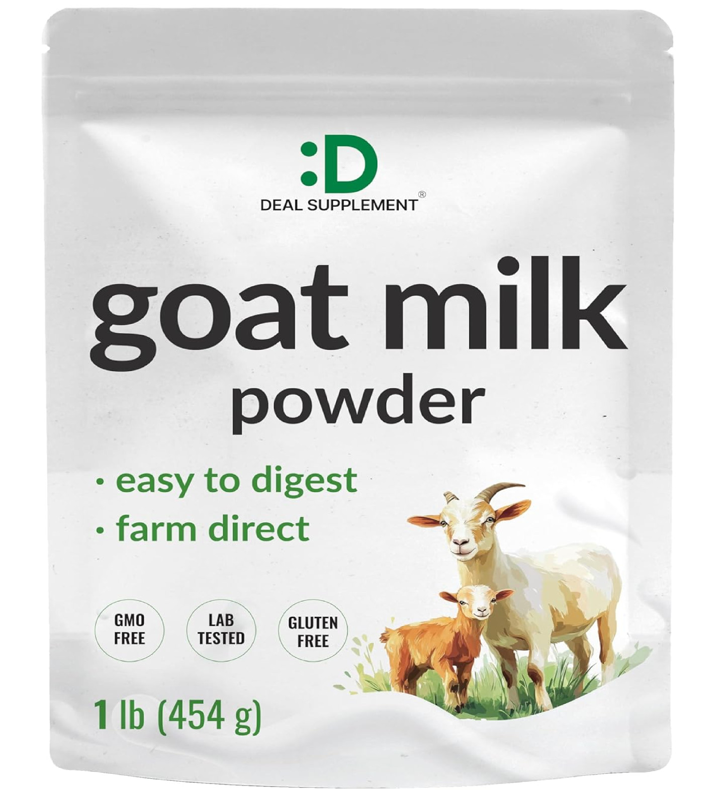 Goat Milk Powder, 1lb – Natural Grass Fed Source from 16 Ounce (Pack of 1)