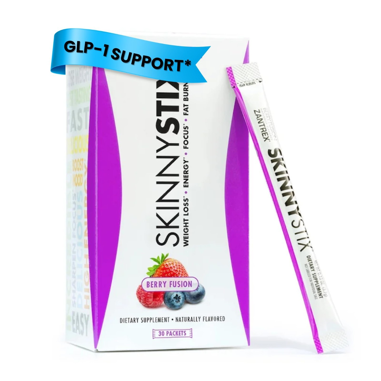 Energy Powder for Weight Loss – Appetite Suppressant, Mood Booster, 30 Stix, Ber